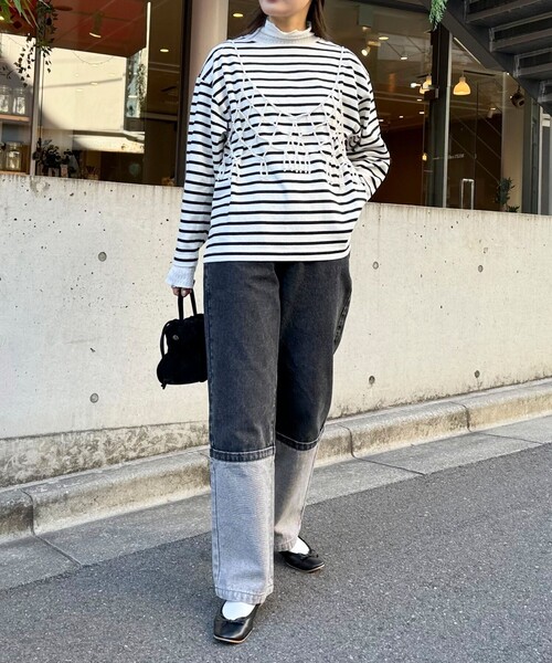 fredy emue（フレディエミュ）の「袖ドット釦ボーダープルオーバー（Tシャツ/カットソー・レディース・ホワイト系その他/レッド系その他/ブルー系その他・38）」の8枚目の写真