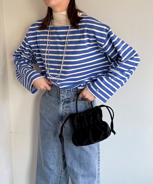 fredy emue（フレディエミュ）の「袖ドット釦ボーダープルオーバー（Tシャツ/カットソー・レディース・ホワイト系その他/レッド系その他/ブルー系その他・38）」の16枚目の写真