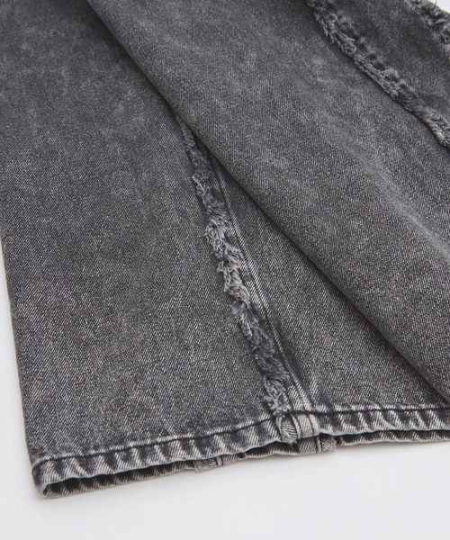 improves(インプローブス)の「フリンジ加工 デニム バギーパンツ(デニムパンツ・メンズ・ブラック/ブラック系/ブラック系1・MEDIUM/LARGE)」の17枚目の写真