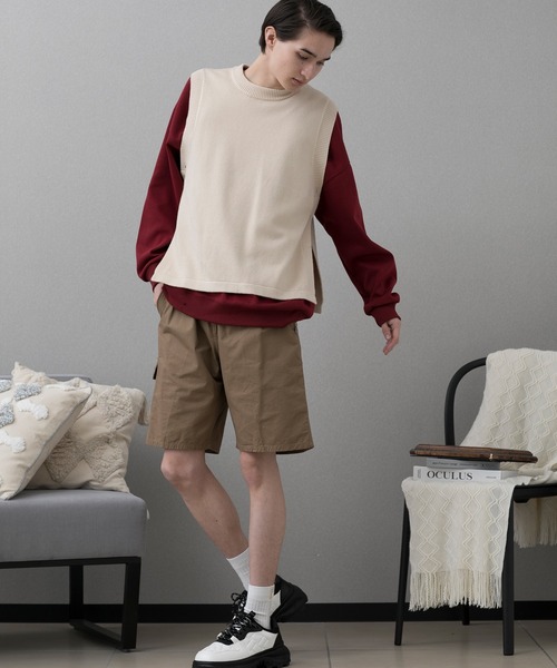 aimoha(アイモハ)の「aimoha men BASIC CARGO SHORTS べシックカーゴショートパンツ(カーゴパンツ・メンズ・ベージュ/ブラック/グレー・X-LARGE/XXX-LARGE/XX-LARGE/LARGE)」の16枚目の写真