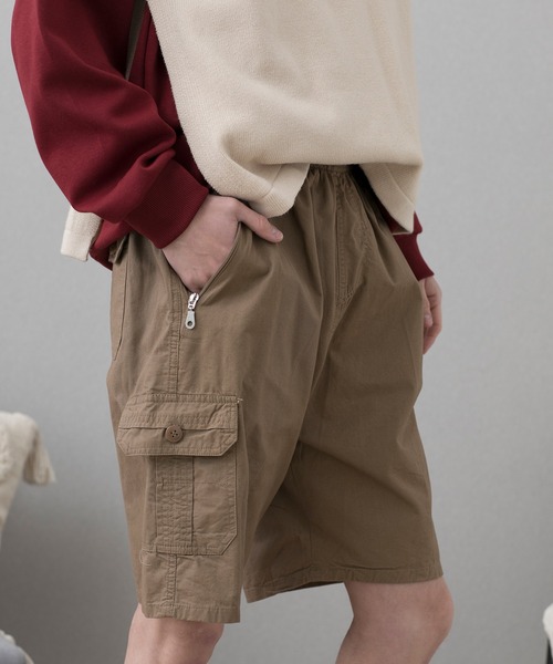 aimoha(アイモハ)の「aimoha men BASIC CARGO SHORTS べシックカーゴショートパンツ(カーゴパンツ・メンズ・ベージュ/ブラック/グレー・X-LARGE/XXX-LARGE/XX-LARGE/LARGE)」の17枚目の写真