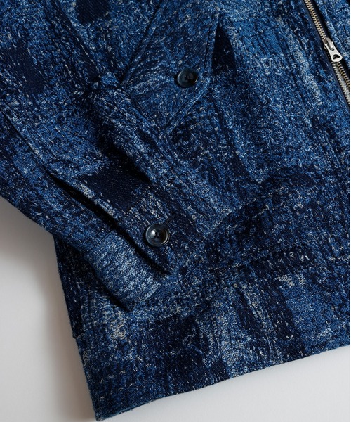 FDMTL（ファンダメンタル）の「FDMTL/ファンダメンタル/JACQUARD BORO BLOUSON RINSE（ブルゾン・メンズ・インディゴブルー・04/03/02/01）」の7枚目の写真