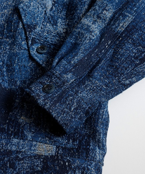 FDMTL（ファンダメンタル）の「FDMTL/ファンダメンタル/JACQUARD BORO BLOUSON RINSE（ブルゾン・メンズ・インディゴブルー・04/03/02/01）」の5枚目の写真