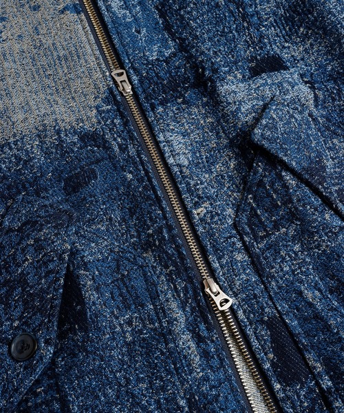 FDMTL（ファンダメンタル）の「FDMTL/ファンダメンタル/JACQUARD BORO BLOUSON RINSE（ブルゾン・メンズ・インディゴブルー・04/03/02/01）」の6枚目の写真