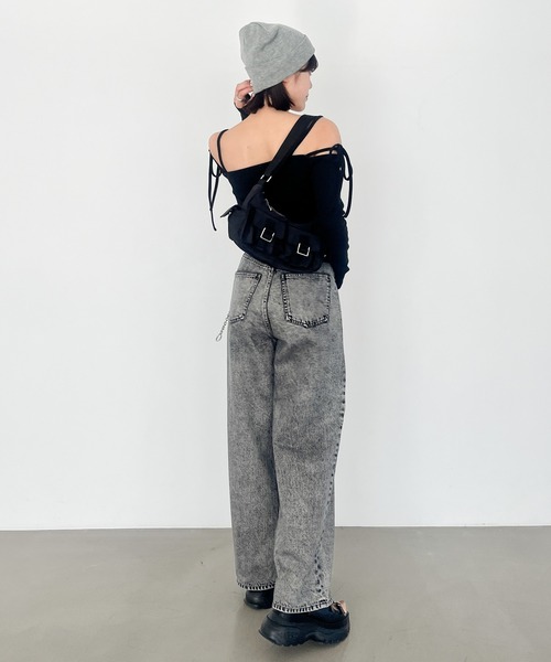 Heather(ヘザー)の「ロゴ刺繍ニットワッチ 114278(ニットキャップ/ビーニー・レディース・ブラック/グレー・ONE SIZE)」の22枚目の写真