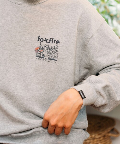 Foxfire（フォックスファイヤー）の「Foxfire/フォックスファイヤー 別注 Foxfire プリントクルーネック スウェット/朝釣り/バックプリント/リラックスフィット（スウェット・メンズ・チャコールグレー/ブルー/グレー/ライトグレー・MEDIUM/LARGE）」の21枚目の写真