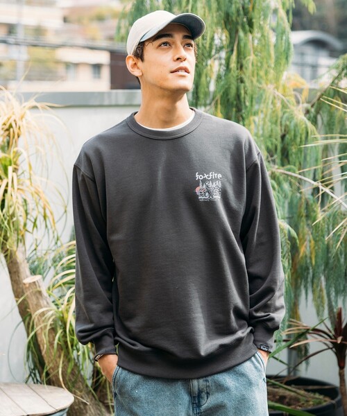 Foxfire（フォックスファイヤー）の「Foxfire/フォックスファイヤー 別注 Foxfire プリントクルーネック スウェット/朝釣り/バックプリント/リラックスフィット（スウェット・メンズ・チャコールグレー/ブルー/グレー/ライトグレー・MEDIUM/LARGE）」の20枚目の写真