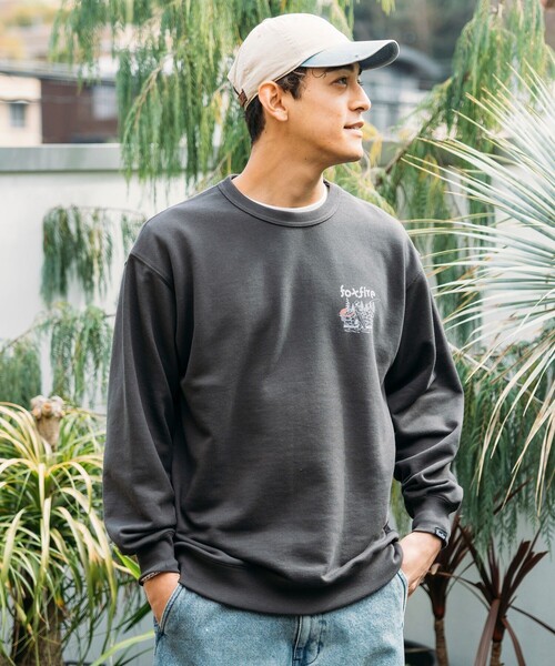 Foxfire（フォックスファイヤー）の「Foxfire/フォックスファイヤー 別注 Foxfire プリントクルーネック スウェット/朝釣り/バックプリント/リラックスフィット（スウェット・メンズ・チャコールグレー/ブルー/グレー/ライトグレー・MEDIUM/LARGE）」の19枚目の写真