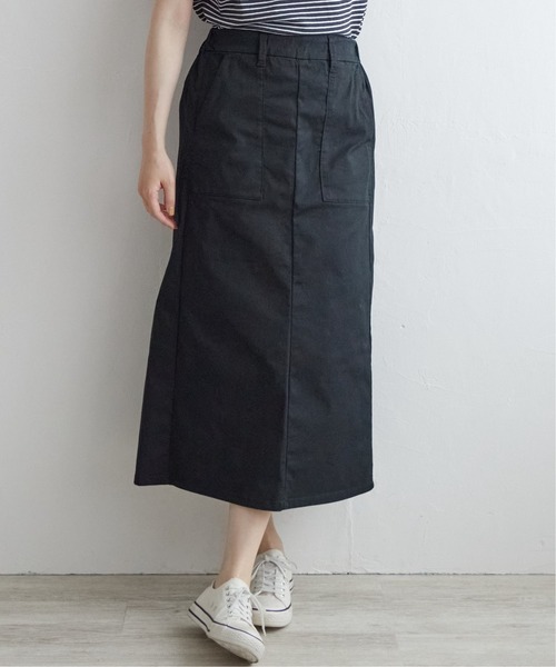 LBC(エルビーシー)の「サラヒヤプラスIラインスカート(スカート・レディース・ホワイト/ブラック/ダークオリーブ/ネイビー・M/L)」の3枚目の写真