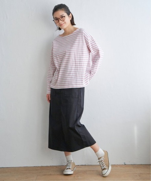 LBC(エルビーシー)の「サラヒヤプラスIラインスカート(スカート・レディース・ホワイト/ブラック/ダークオリーブ/ネイビー・M/L)」の12枚目の写真