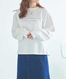【親子おそろい可能】ロゴ刺繍ロンT【レディースサイズ】