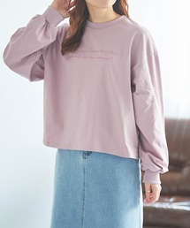 【親子おそろい可能】ロゴ刺繍ロンT【レディースサイズ】