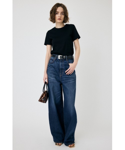 MOUSSY(マウジー)の「【2サイズ展開】SUVIN GIZA BASIC Tシャツ(Tシャツ/カットソー・レディース・ブラック/ライトベージュ/ライトピンク/ホワイト・1/2)」の8枚目の写真
