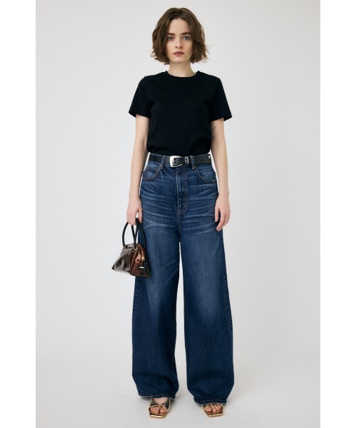 MOUSSY(マウジー)の「【2サイズ展開】SUVIN GIZA BASIC Tシャツ(Tシャツ/カットソー・レディース・ブラック/ライトベージュ/ライトピンク/ホワイト・1/2)」の9枚目の写真