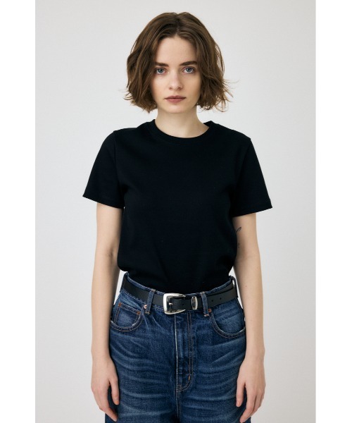 MOUSSY(マウジー)の「【2サイズ展開】SUVIN GIZA BASIC Tシャツ(Tシャツ/カットソー・レディース・ブラック/ライトベージュ/ライトピンク/ホワイト・1/2)」の10枚目の写真