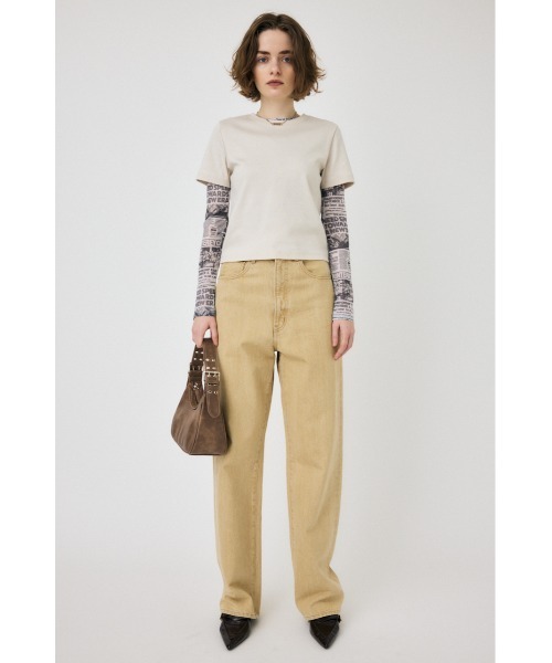 MOUSSY(マウジー)の「【2サイズ展開】SUVIN GIZA BASIC Tシャツ(Tシャツ/カットソー・レディース・ブラック/ライトベージュ/ライトピンク/ホワイト・1/2)」の17枚目の写真
