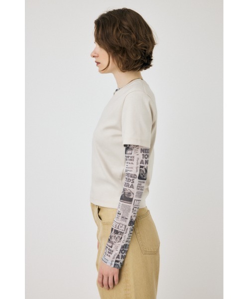 MOUSSY(マウジー)の「【2サイズ展開】SUVIN GIZA BASIC Tシャツ(Tシャツ/カットソー・レディース・ブラック/ライトベージュ/ライトピンク/ホワイト・1/2)」の21枚目の写真