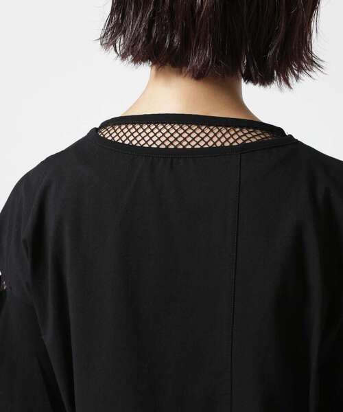 AULA AILA(アウラアイラ)の「AULA AILA/アウラアイラ/別注メッシュコンビリバーシブルプルオーバー(Tシャツ/カットソー・レディース・ホワイト/ブラック・0)」の16枚目の写真