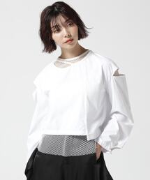 AULA AILA | AULA AILA/アウラアイラ/別注メッシュコンビリバーシブルプルオーバー(Tシャツ/カットソー)