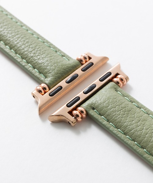 emonique(エモニーク)の「本革レザー Apple Watch バンド スマートウォッチバンド【38/40/41/42/44/45/49mm対応】(デジタル腕時計・レディース・ベージュ/ピンク/ブルー/オレンジ/グリーン・42/38)」の7枚目の写真