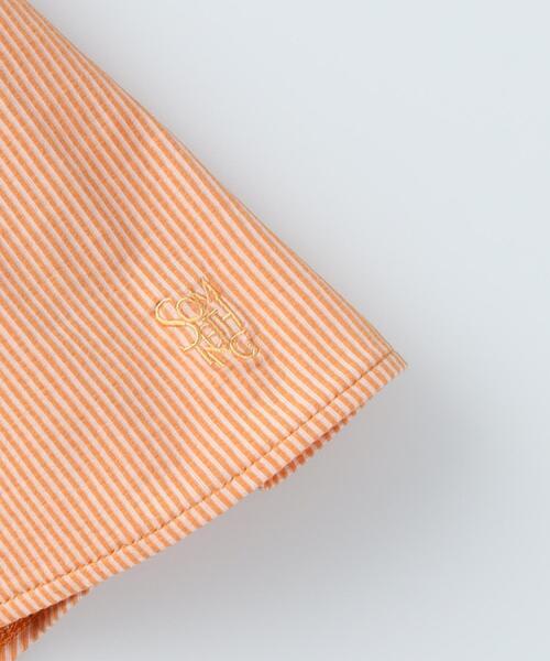 SOMETHING(サムシング)の「SOMETHING(サムシング)袖フリルTシャツ(Tシャツ/カットソー・レディース・オレンジ・フリー)」の8枚目の写真