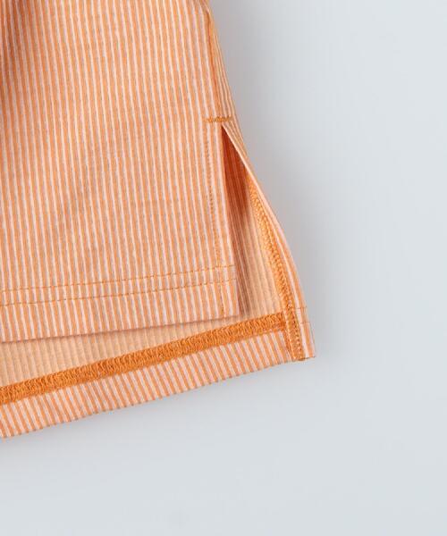 SOMETHING(サムシング)の「SOMETHING(サムシング)袖フリルTシャツ(Tシャツ/カットソー・レディース・オレンジ・フリー)」の7枚目の写真