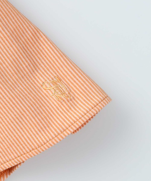 SOMETHING(サムシング)の「SOMETHING(サムシング)袖フリルTシャツ(Tシャツ/カットソー・レディース・オレンジ・フリー)」の5枚目の写真
