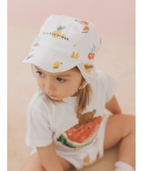 gelato pique（ジェラートピケ）の「【BABY】フルーツアニマル柄