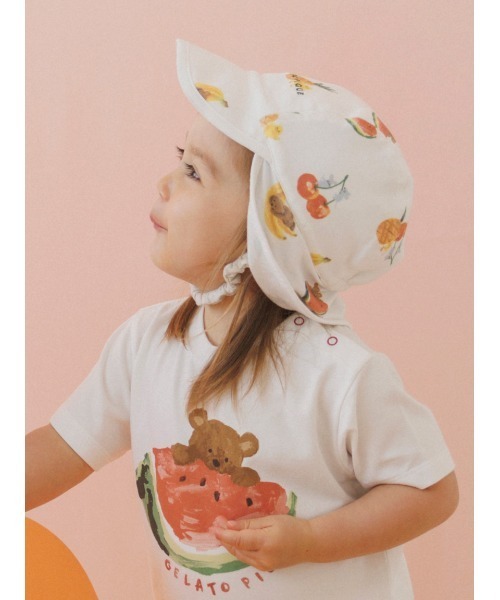 ジェラートピケ　貝殻　パット付き gelato pique（ジェラートピケ）の「【BABY】フルーツアニマル柄
