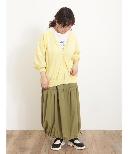 Samansa Mos2(サマンサ モスモス)の「裾ドロストバルーンスカート(スカート・レディース・カーキ/ブラック/ベージュ・F)」の20枚目の写真