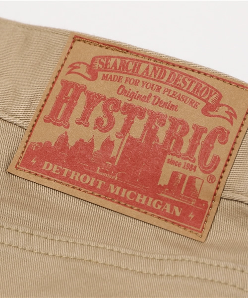 HYSTERIC GLAMOUR（ヒステリックグラマー）の「SチノスリムストレートPT（チノパンツ・メンズ・ホワイト/ベージュ/ネイビー・34inch/32inch/28inch/30inch）」の7枚目の写真