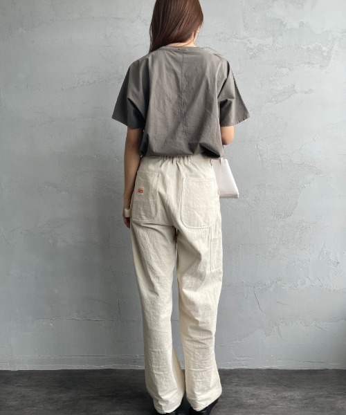 MICA&DEAL（マイカ＆ディール）の「[MICA&DEAL/マイカアンドディール] 別注 MONTEREY ロゴプリントTシャツ（Tシャツ/カットソー・レディース・ネイビー/ホワイト/カーキ・F）」の18枚目の写真