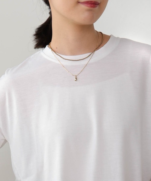 Bou Jeloud(ブージュルード)の「ストライプドッキングティアードプルオーバー(Tシャツ/カットソー・レディース・ブラック/オフホワイト/グレー・FREE)」の11枚目の写真