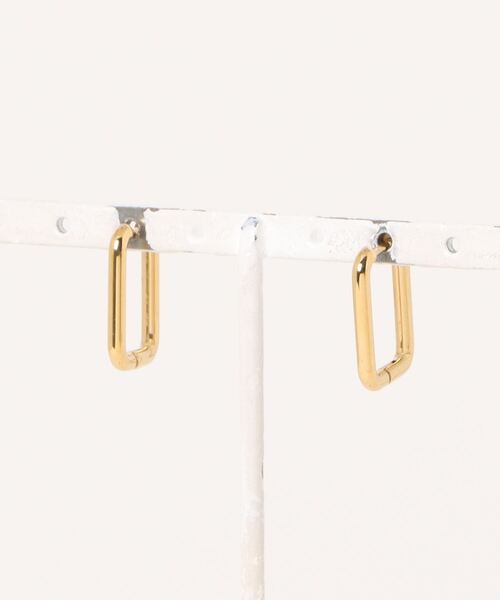 novice（ノーヴィス）の「【novice】Hinged Rectangle Hoop Pierce［Stainless］（ピアス（両耳用）・レディース・ゴールド/シルバー・FREE）」の10枚目の写真