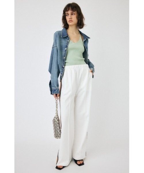 MOUSSY（マウジー）の「CROCHET SIDE LINE パンツ（その他パンツ・レディース・ホワイト/ネイビー・2/1）」の9枚目の写真