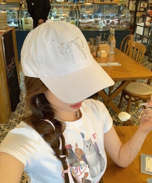 セール】WEGO/ストーンリボンキャップ（キャップ）｜WEGO