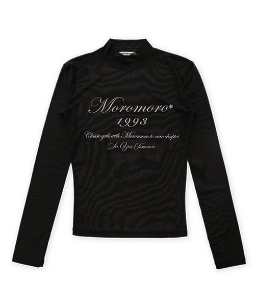 Moromoro2(モロモロ)の「シースルーロングスリーブTシャツ CT0283【Moromoro2】(Tシャツ/カットソー・レディース・ホワイト/ブラック・S/L/M)」の3枚目の写真