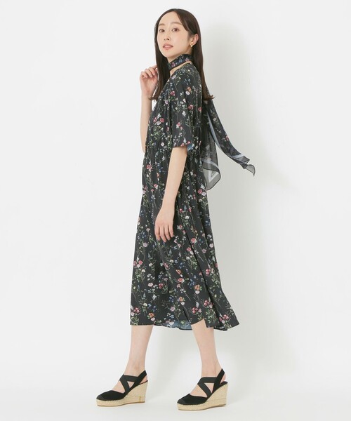 【セール】【HIBIYA KADAN】プリントワンピース（ワンピース）｜S.ESSENTIALS（エスエッセンシャルズ）