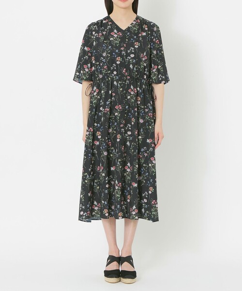 【セール】【HIBIYA KADAN】プリントワンピース（ワンピース）｜S.ESSENTIALS（エスエッセンシャルズ）