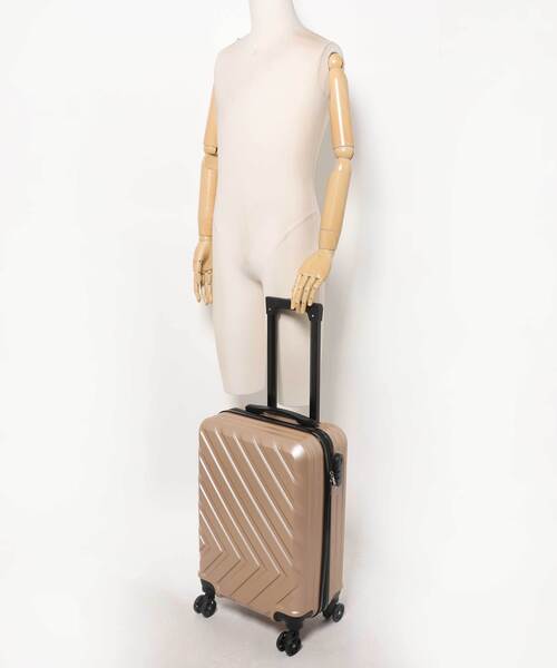 florist（フローリスト）の「【改良版】丈夫で軽いスマートなキャリーケース/キャリーバッグ/スーツケース（スーツケース/キャリーバッグ・レディース・ピンクゴールド/シャンパン/シルバー/ブラック・M size）」の20枚目の写真