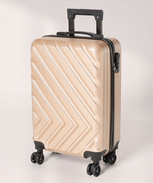 florist（フローリスト）の「【改良版】丈夫で軽いスマートなキャリーケース/キャリーバッグ/スーツケース（スーツケース/キャリーバッグ・レディース・ピンクゴールド/シャンパン/シルバー/ブラック・M size）」の4枚目の写真