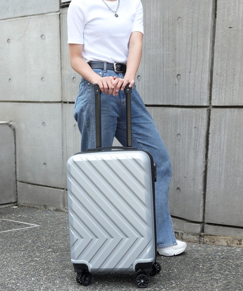 florist（フローリスト）の「【改良版】丈夫で軽いスマートなキャリーケース/キャリーバッグ/スーツケース（スーツケース/キャリーバッグ・レディース・ピンクゴールド/シャンパン/シルバー/ブラック・M size）」の7枚目の写真