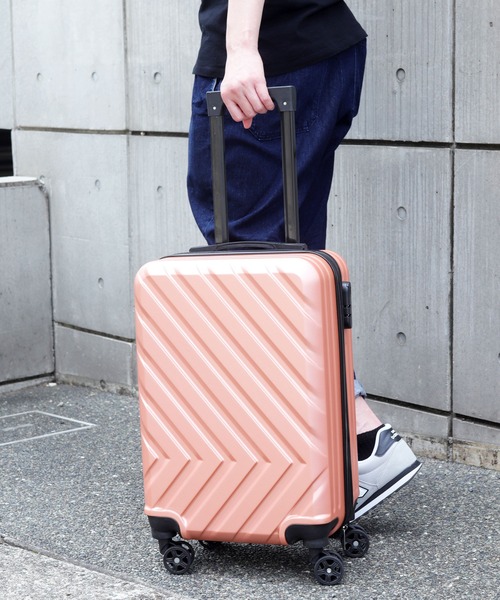 florist（フローリスト）の「【改良版】丈夫で軽いスマートなキャリーケース/キャリーバッグ/スーツケース（スーツケース/キャリーバッグ・レディース・ピンクゴールド/シャンパン/シルバー/ブラック・M size）」の6枚目の写真