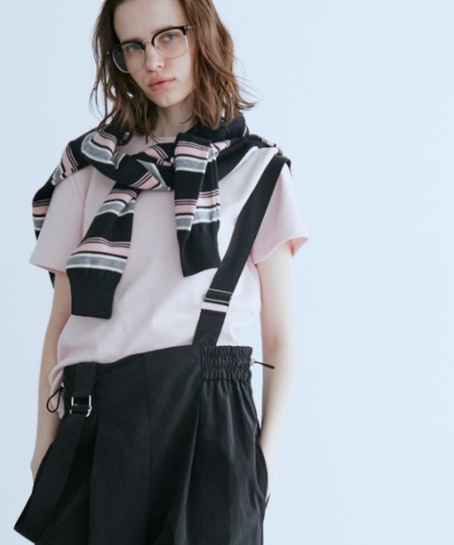 Auntie Rosa Holiday（アンティローザホリデー）の「ナイロンサイドシャーリングサロペット（サロペット/オーバーオール・レディース・カーキ/ブラック・FREE）」の10枚目の写真