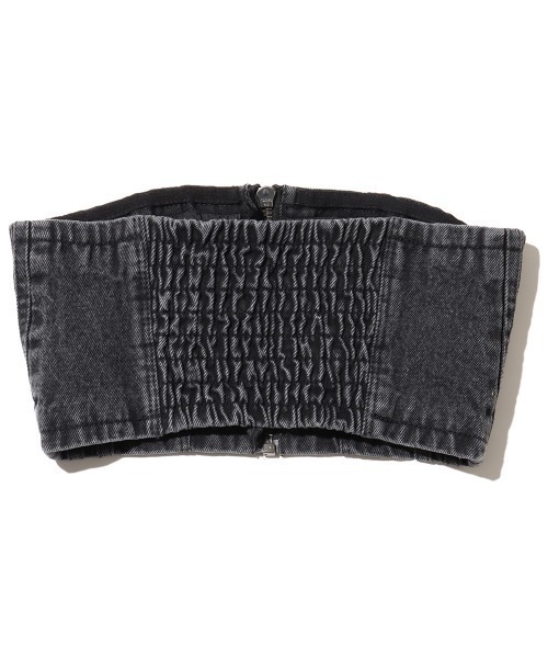 adidas（アディダス）の「adidas DNM TUBE TOP / アディダス Adilenium シーズン2 ウォッシュドデニム チューブトップ（チューブトップ・レディース・ブラック・XS/S）」の2枚目の写真