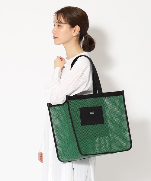 HIROKO HAYASHI(ヒロコハヤシ)の「◆GRIGLIA(グリリア)トートバッグ(トートバッグ・レディース・グリーン系その他5/ホワイト系5・00)」の2枚目の写真
