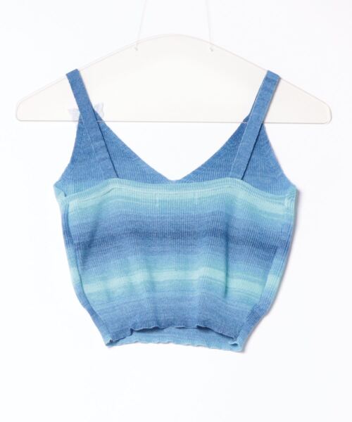 Mayree（メイリー）の「【Mayree】バタフライ グラデーションカラー ニットキャミール（キャミソール・レディース・マルチ/ブルー/パープル・FREE）」の9枚目の写真