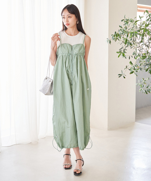 VIS（ビス）の「Lottoコラボノースリワンピース（ワンピース・レディース・グリーン系その他/チャコールグレー/ホワイト系その他5・FREE）」の5枚目の写真