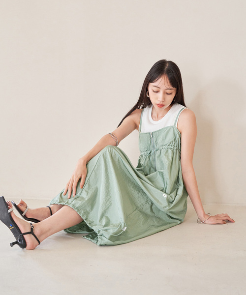 VIS（ビス）の「Lottoコラボノースリワンピース（ワンピース・レディース・グリーン系その他/チャコールグレー/ホワイト系その他5・FREE）」の8枚目の写真