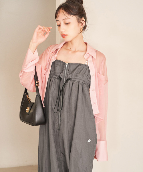 VIS（ビス）の「Lottoコラボノースリワンピース（ワンピース・レディース・グリーン系その他/チャコールグレー/ホワイト系その他5・FREE）」の11枚目の写真